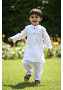 Kids White Suit