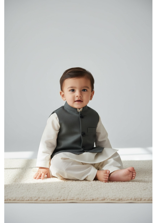 Black Kids Waistcoat 