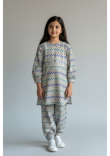 Kids zigzag suit