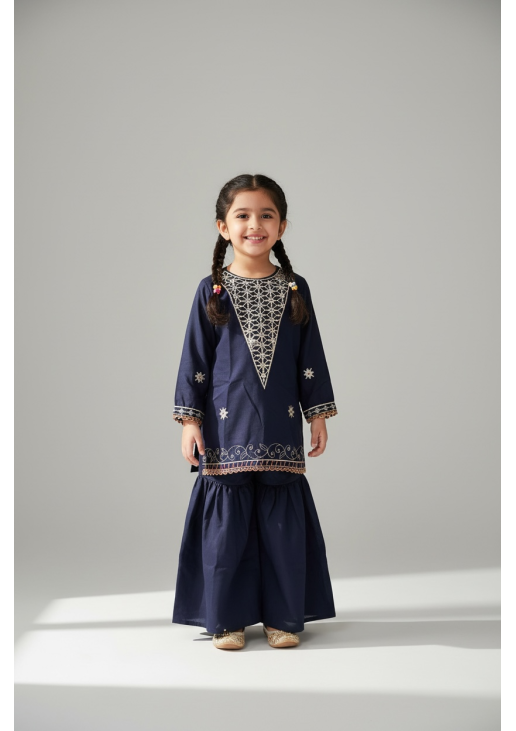 Kids Gharar Navy Blue