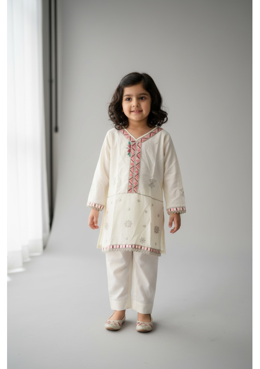 Kids White Suit
