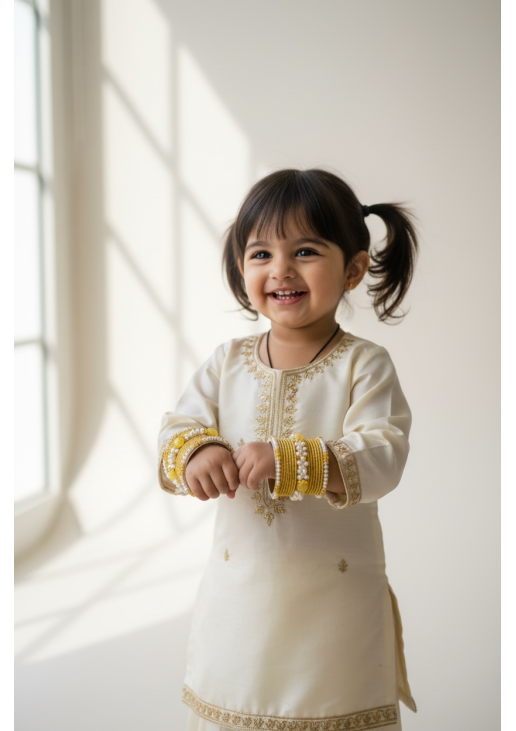 Mustard Gold Bangles Set