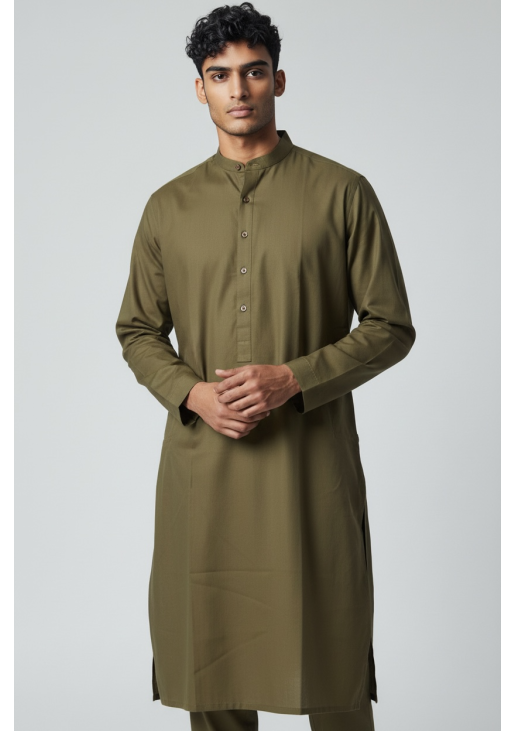 Olive Green Kurta