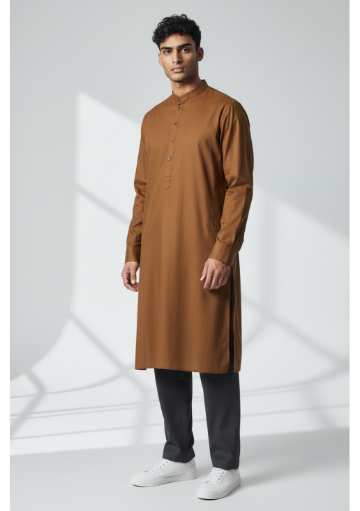 Brown Kurta