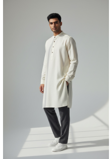 Cream Kurta