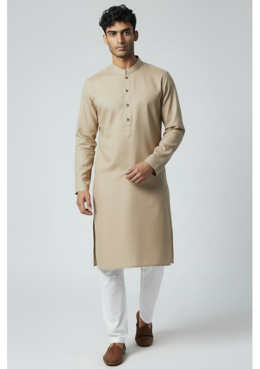 Beige Kurta