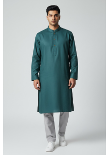 Deep Teal Green Kurta