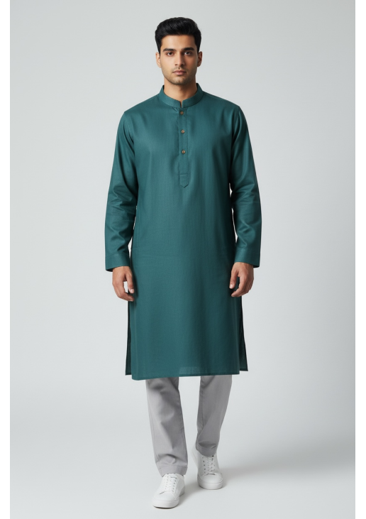 Deep Teal Green Kurta