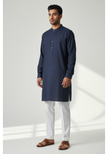 Navy-Blue Kurta