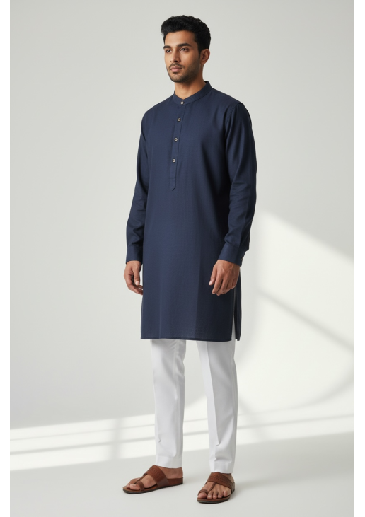 Navy-Blue Kurta