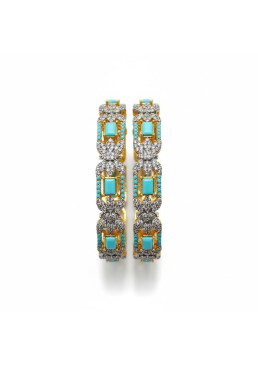 Teal bangles