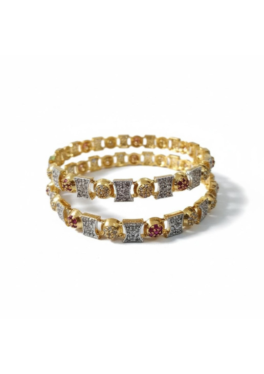 Gold and Silver Bangles