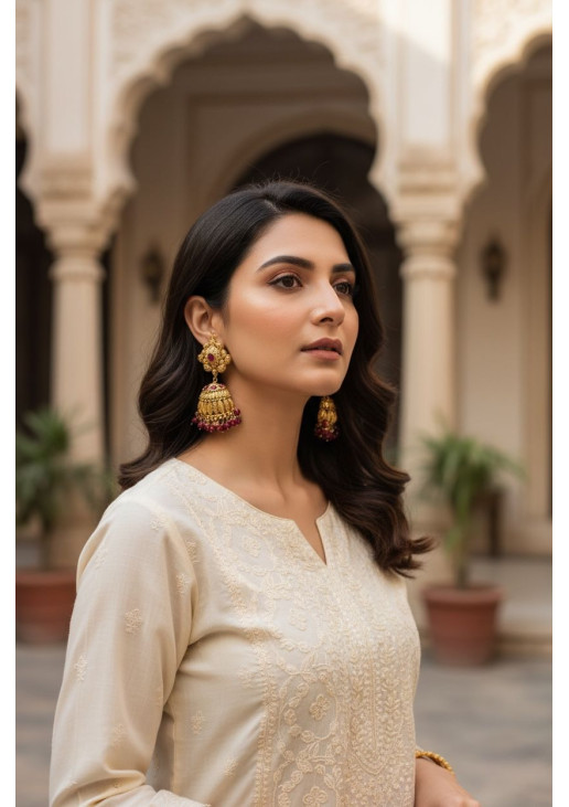Jhumka style Long Earrings
